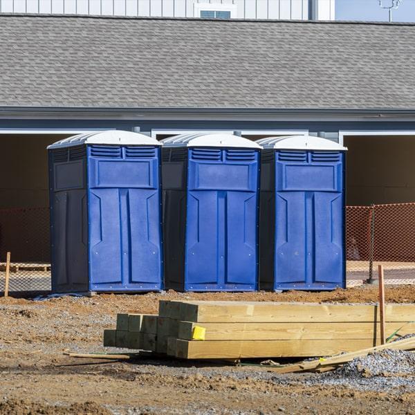 Heavy-duty construction site porta potty in Livermore, California