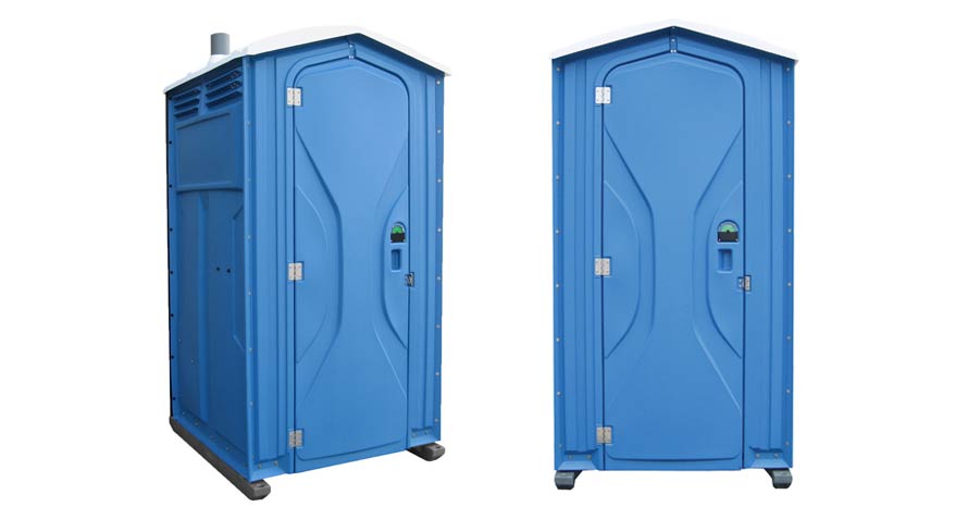 Long-term porta potty units on site in Livermore, California